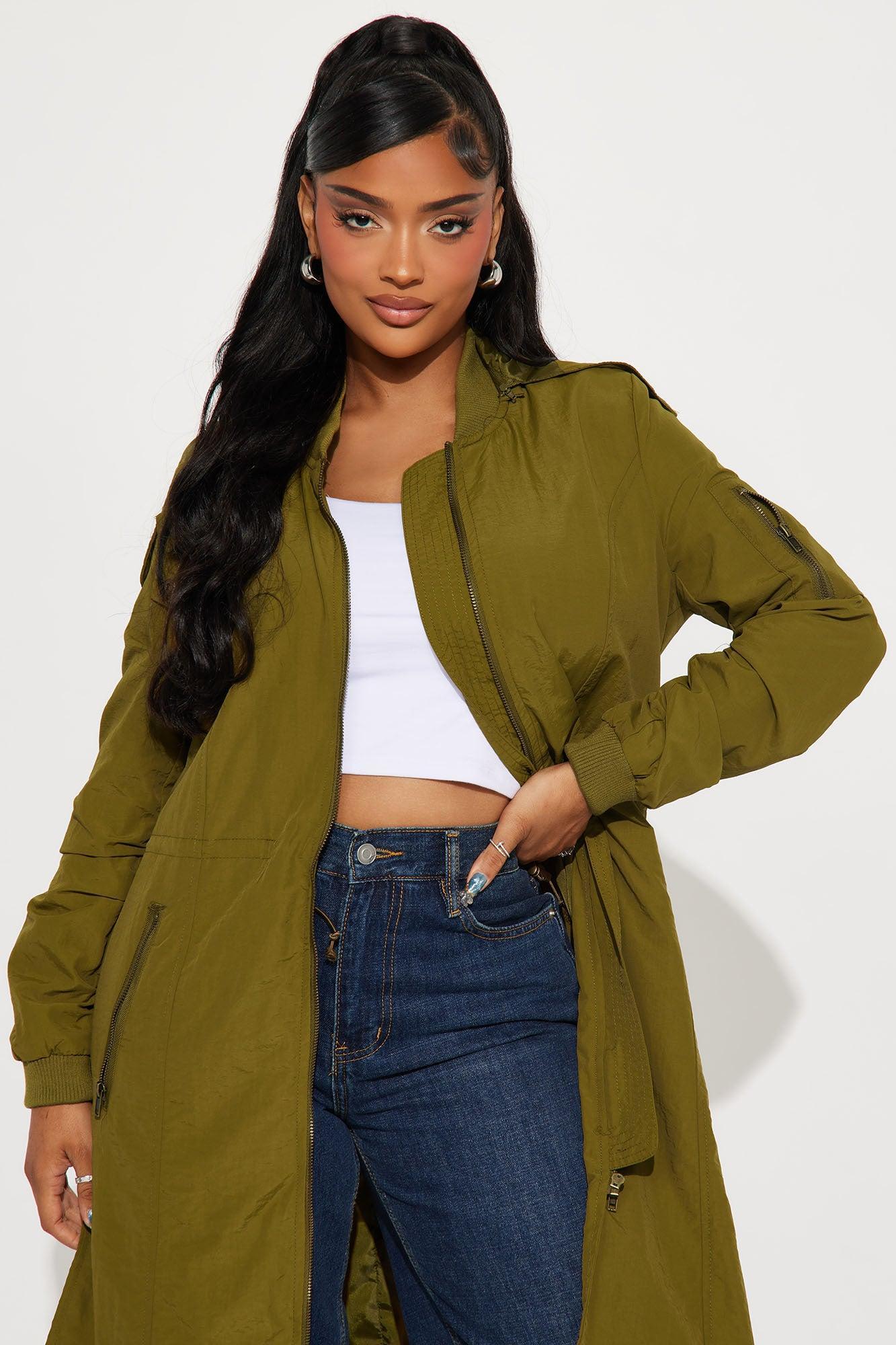 Cityscapes Anorak Jacket - Olive Product Image