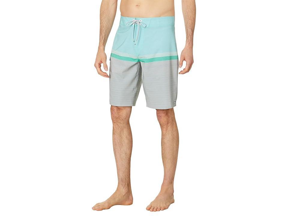 Billabong All Day Heather Stripe Pro 20 Boardshort (Aqua) Men's Swimwear Product Image