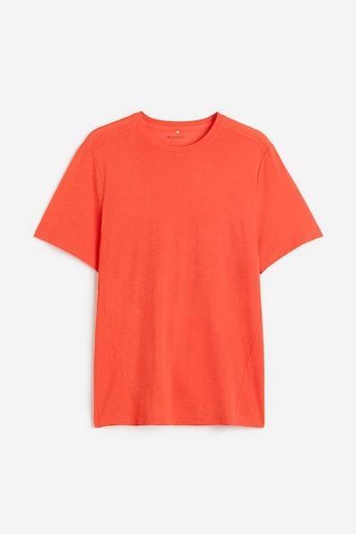 H & M - DryMove Sports Shirt - Red Product Image