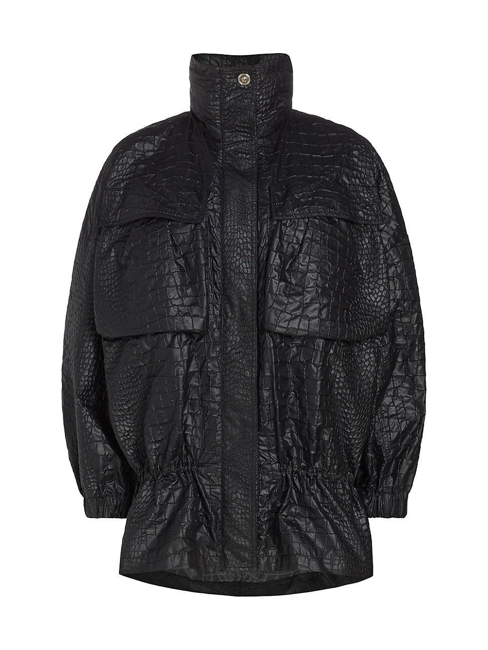 Womens Faux Crocodile Jacket Product Image