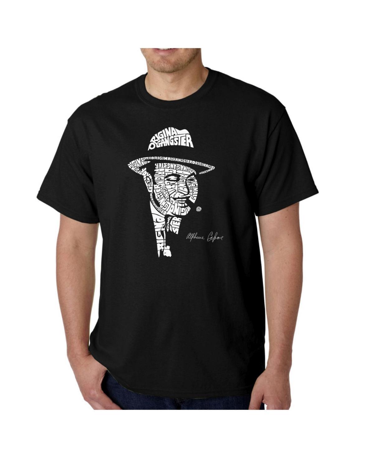 La Pop Art Mens Word Art T-Shirt - Al Capone - Original Gangster Product Image