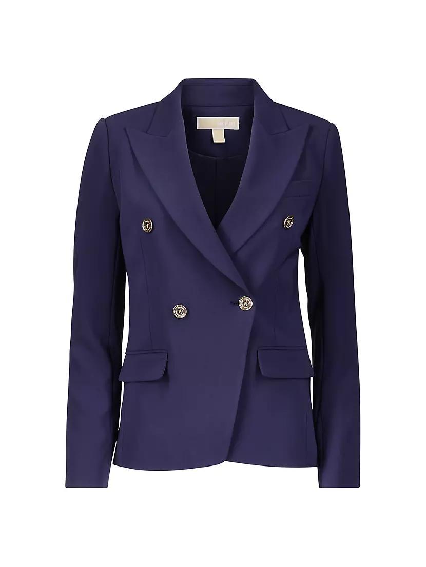 Double-Breasted Crepe Blazer product image