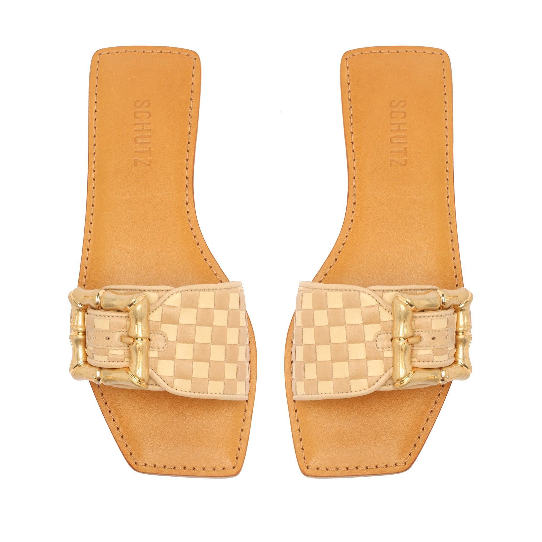 Enola Woven Leather Sandal Product Image