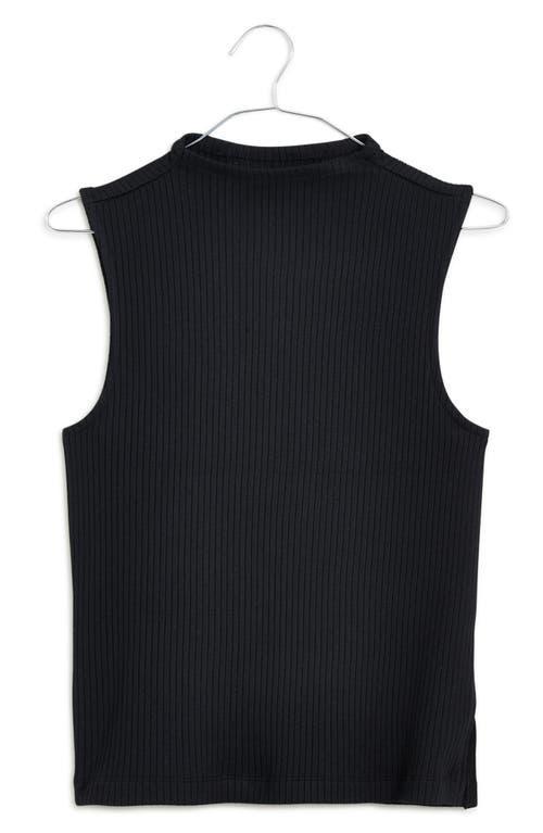 Madewell Side-Slit Mockneck Tank (True ) Women's Clothing Product Image