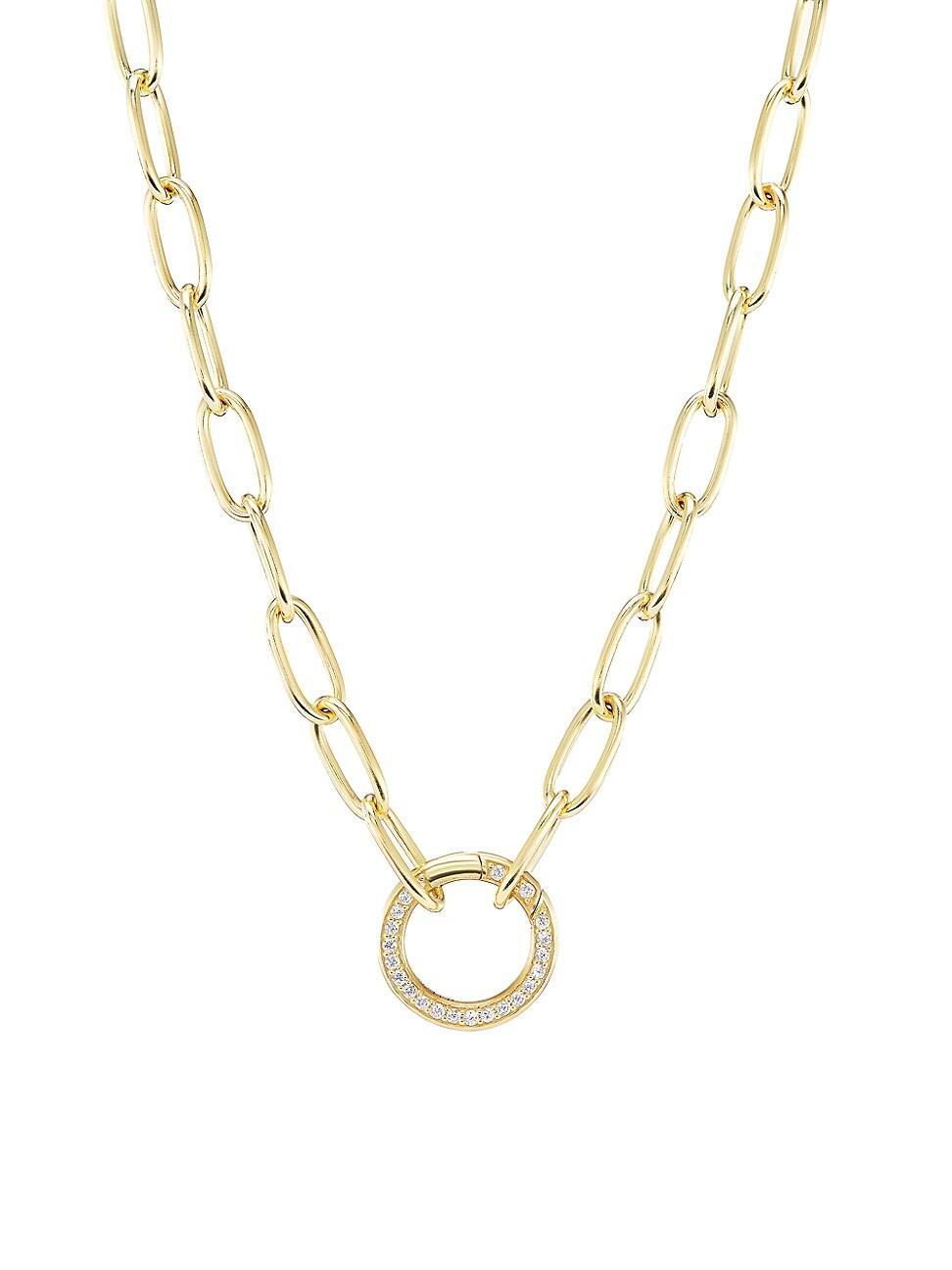 Womens Sardinia 14K Yellow Gold & 0.16 TCW Diamond Necklace Product Image