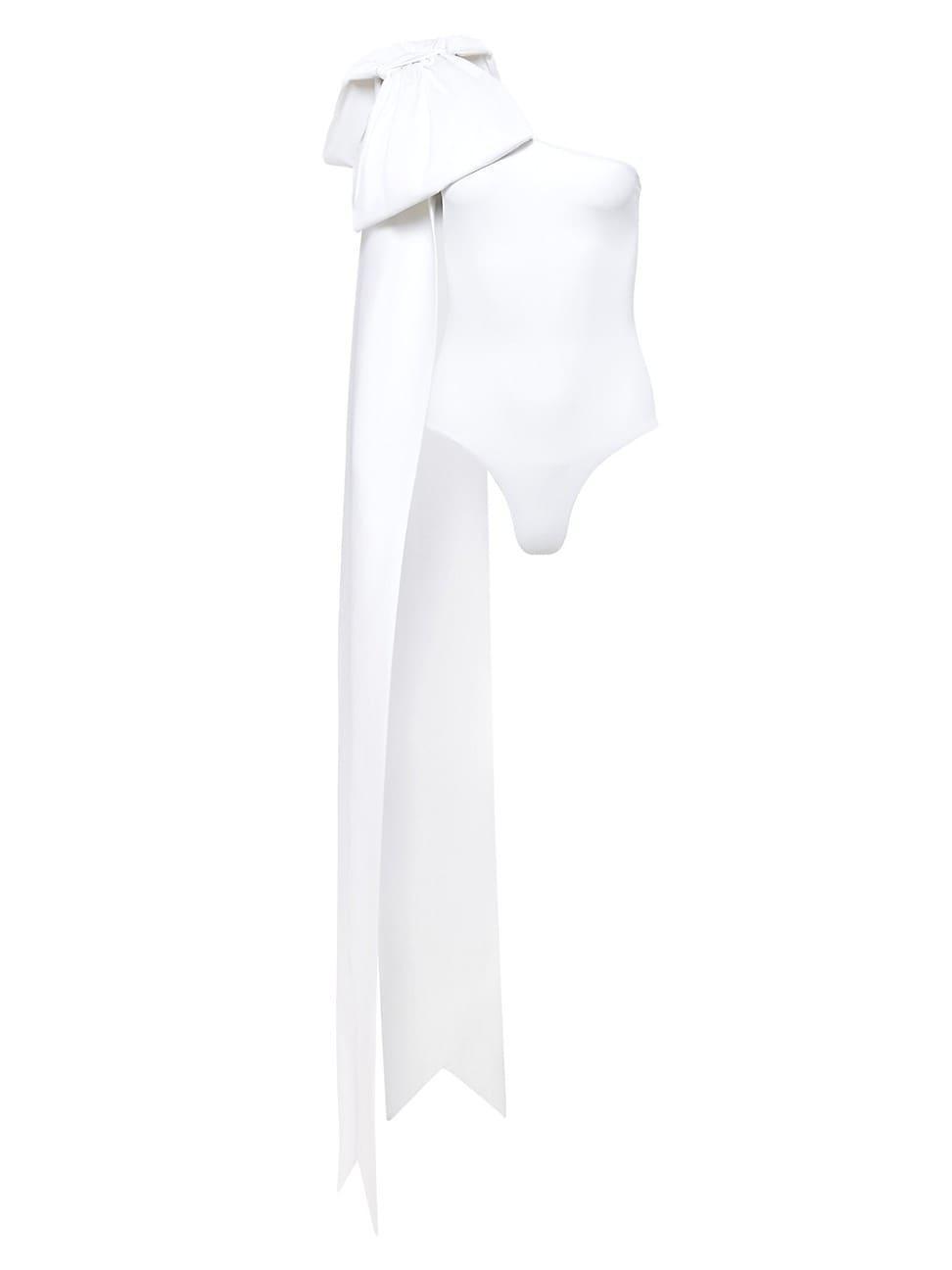 Womens Milly White With Bow Swimsuit Product Image