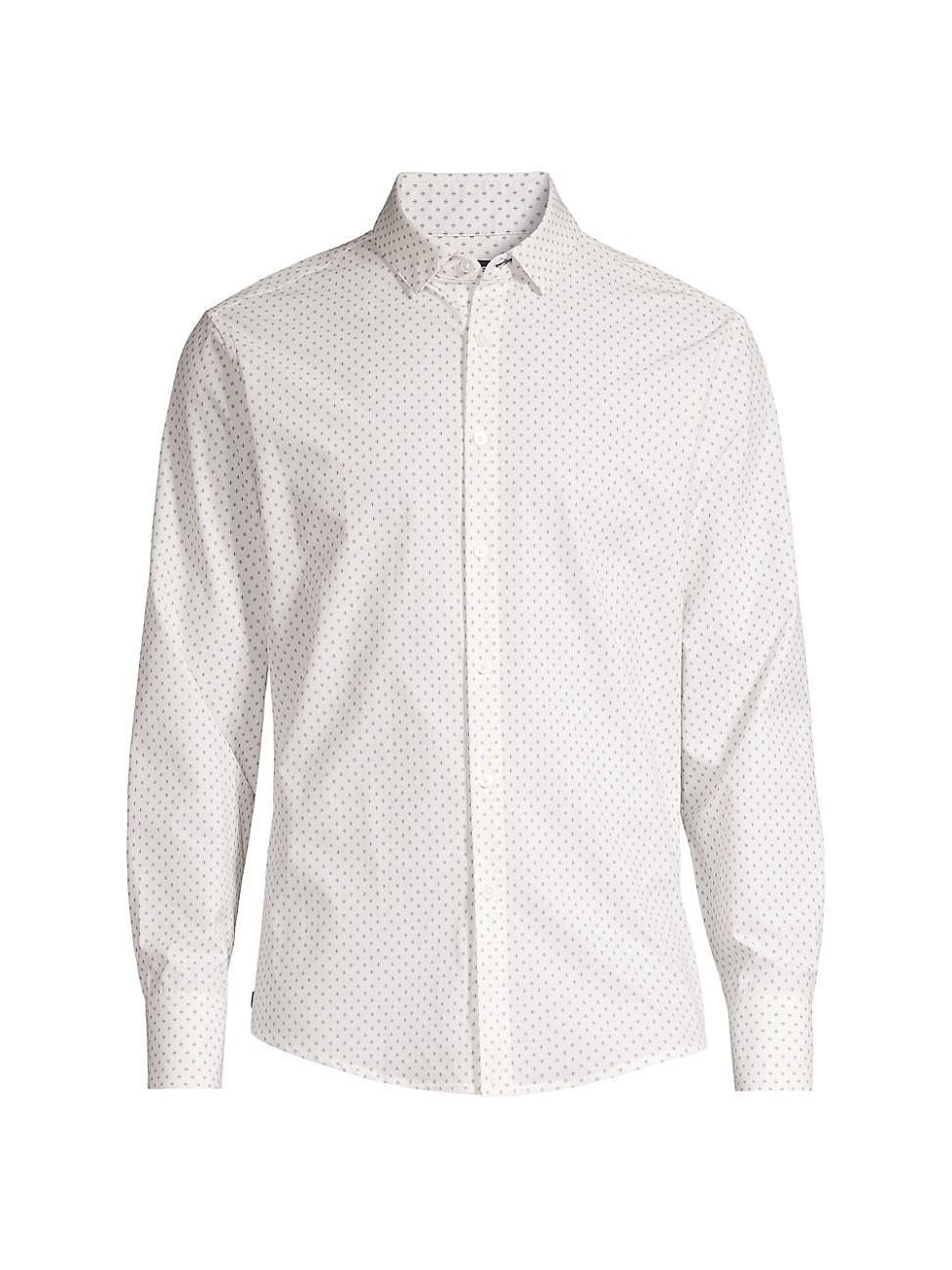 Mens Leeward Printed Button-Front Shirt Product Image