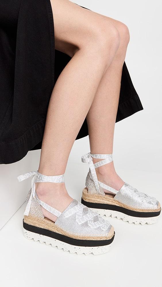 Stella McCartney Gaia Laminated Cotton Platform Espadrilles | Shopbop Product Image