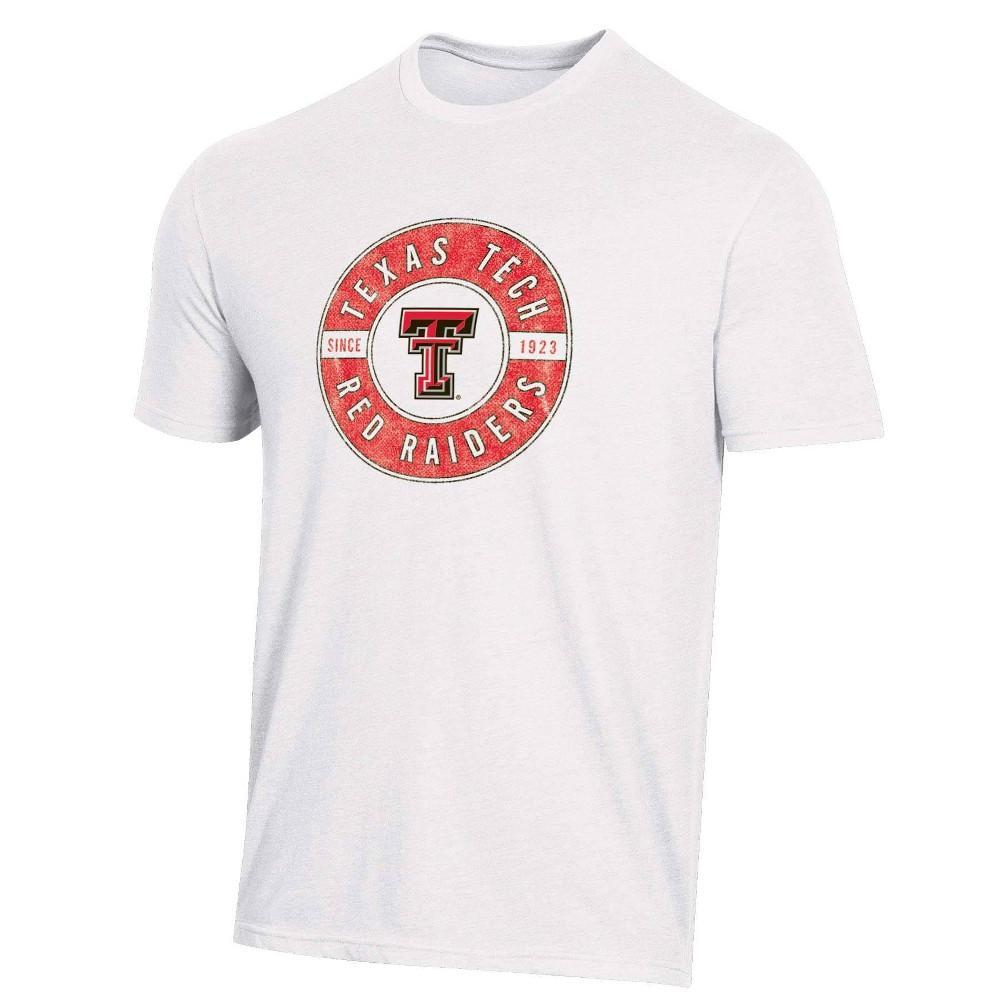 NCAA Texas Tech Red Raiders Mens White Biblend T-Shirt Product Image