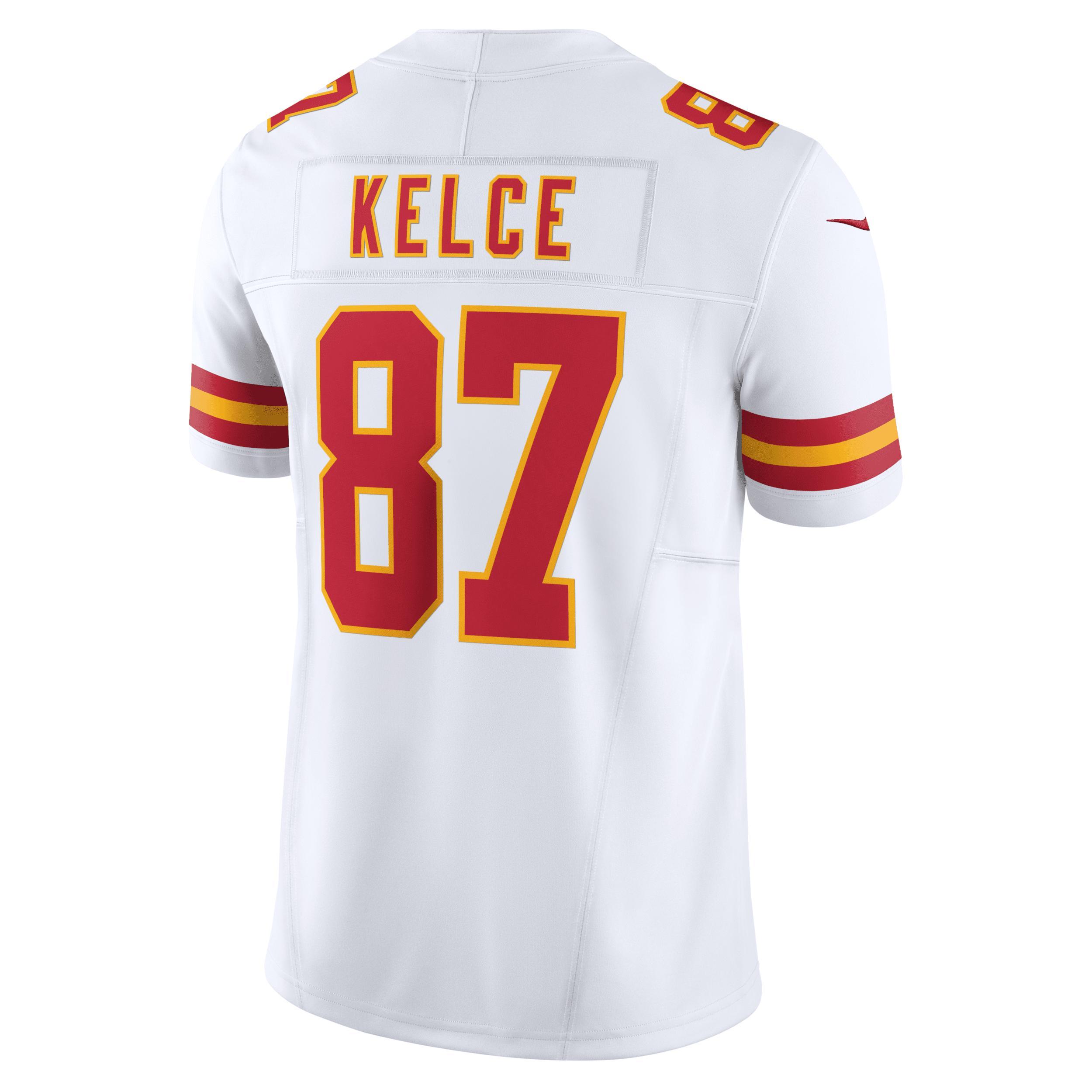 Nike Mens Travis Kelce Kansas City Chiefs Vapor F.u.s.e. Limited Jersey - White Product Image