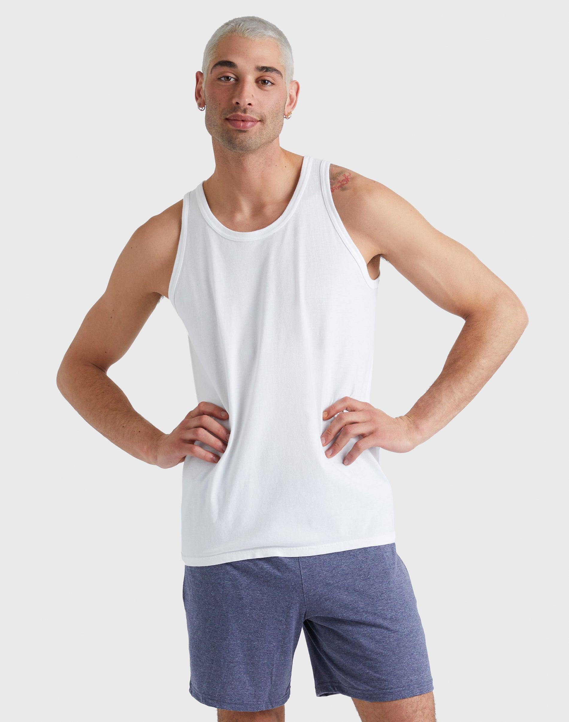 Mens Hanes ComfortWash Garment-Dyed Tank Purple Product Image