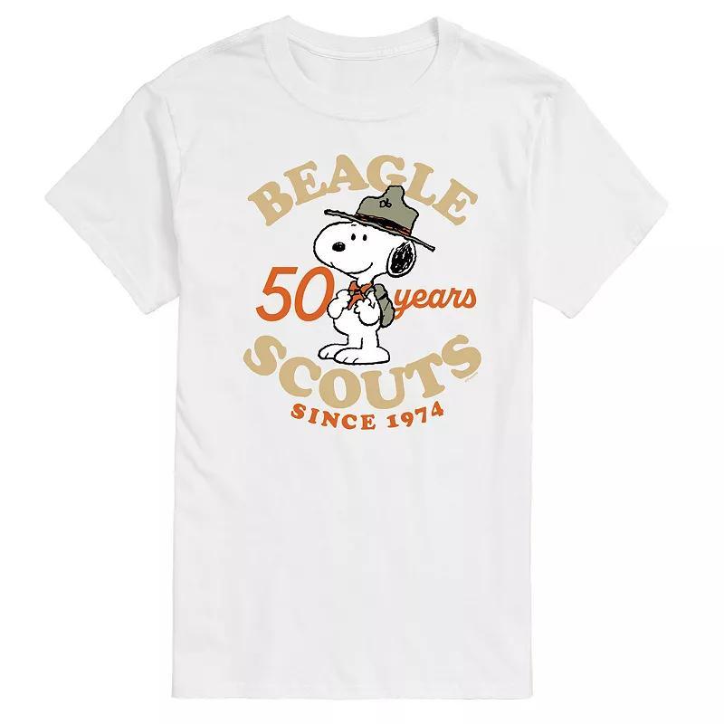 Mens Peanuts Beagle Scout 50 Year Graphic Tee Product Image