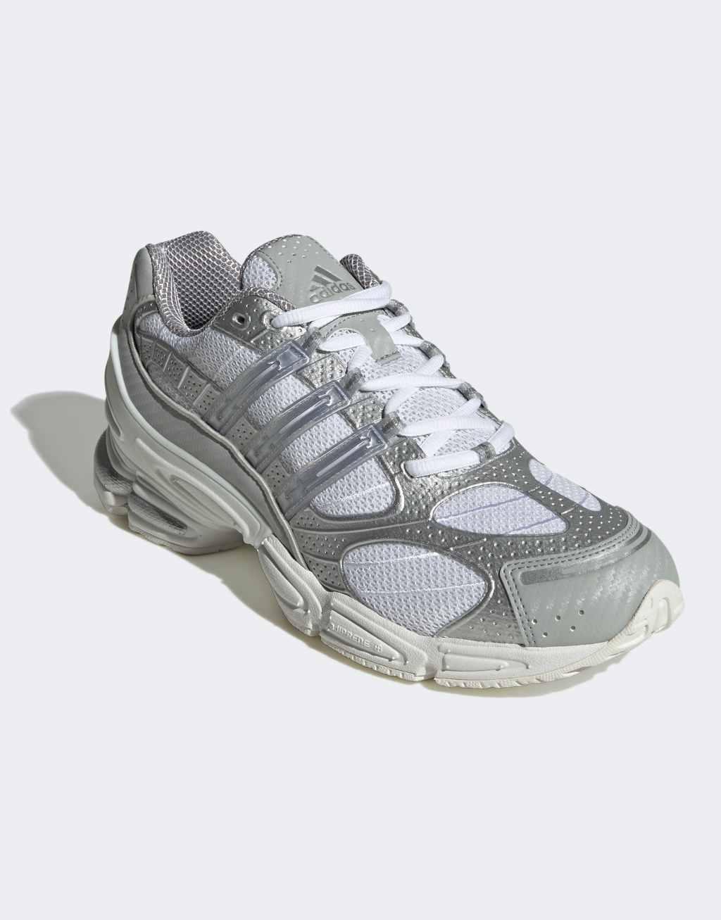 adidas Originals Ozweego Pro sneakers in white and silver Product Image