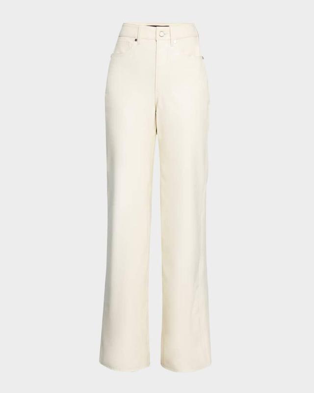 Taylor High-Rise Vegan Leather Jeans Product Image