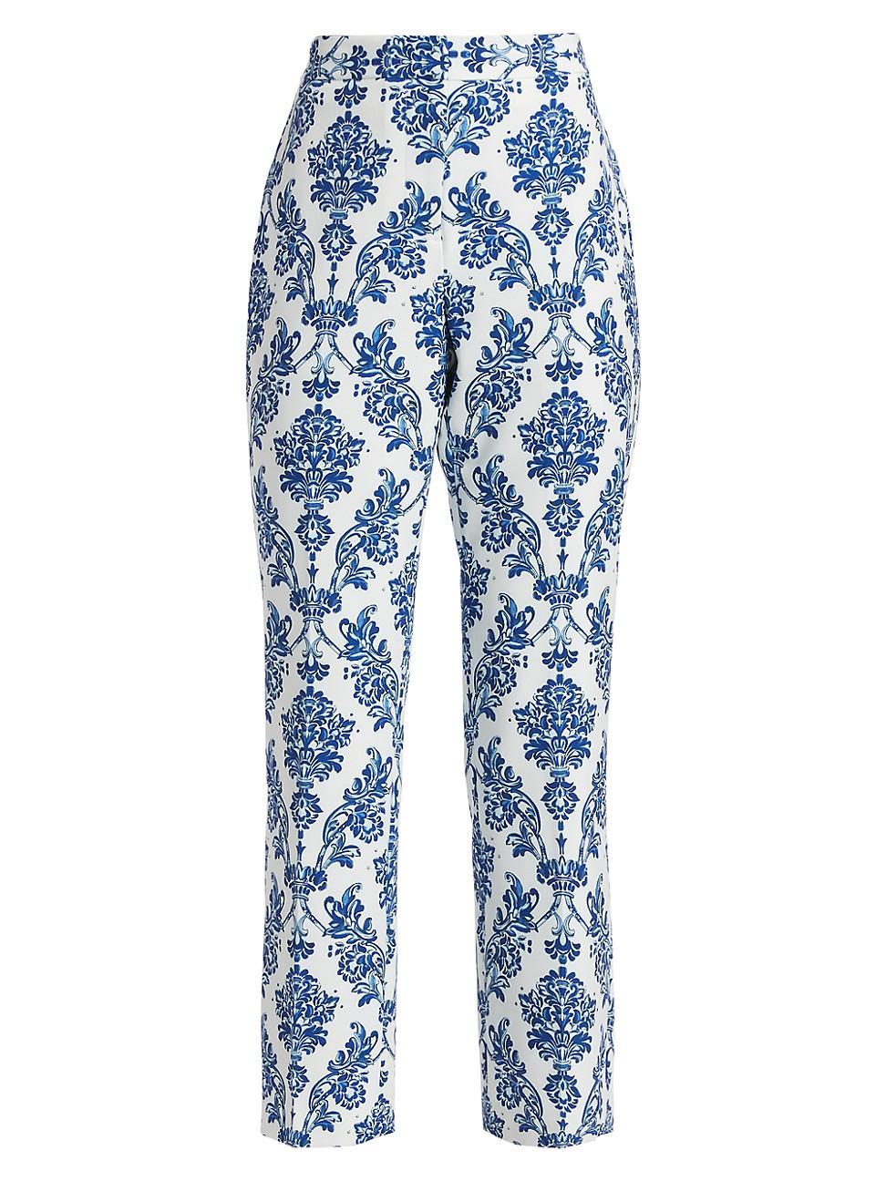 Womens The Porcelain Paisley Slyvie Pants Product Image