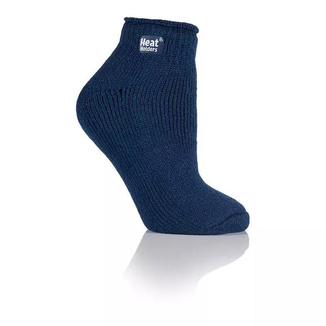 Womens Heat Holders Original 7x Warmer Solid Ankle Socks Blue Product Image