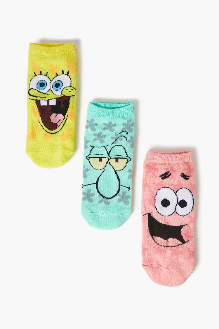 SpongeBob Ankle Socks Set - 3 pack | Forever 21 Product Image