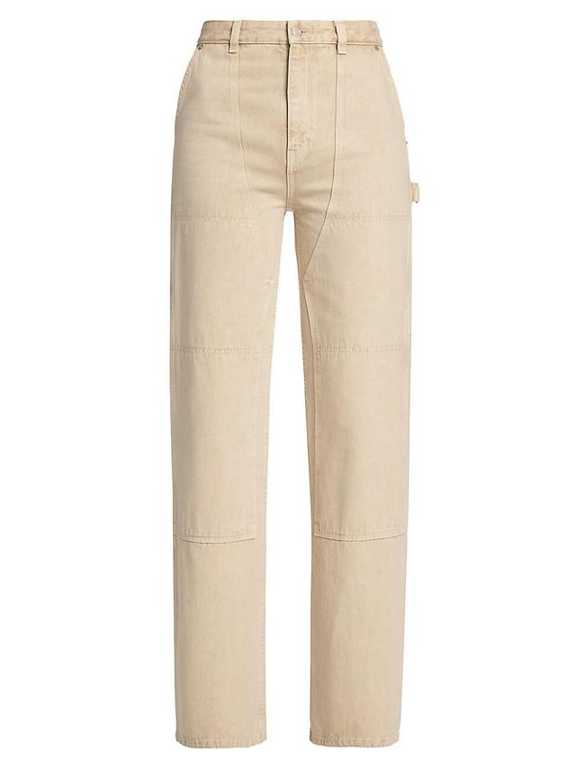 Womens Carpenter High-Rise Straight-Leg Jeans Product Image