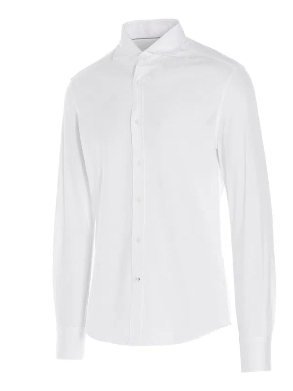 BRUNELLO CUCINELLI Basic Cotton Shirt Shirt, Blouse White Product Image