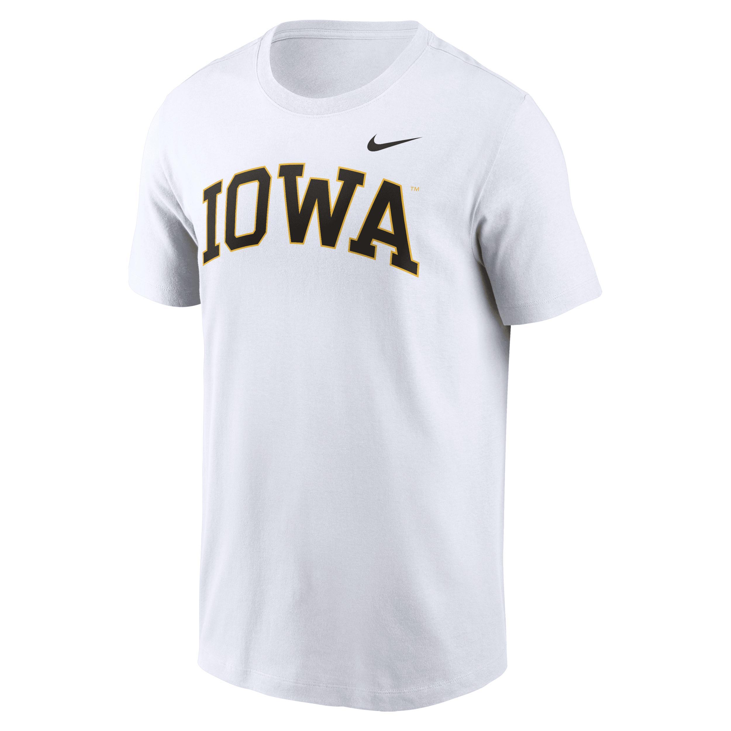 Nike Mens White Iowa Hawkeyes Blitz 2-Hit T-Shirt Product Image