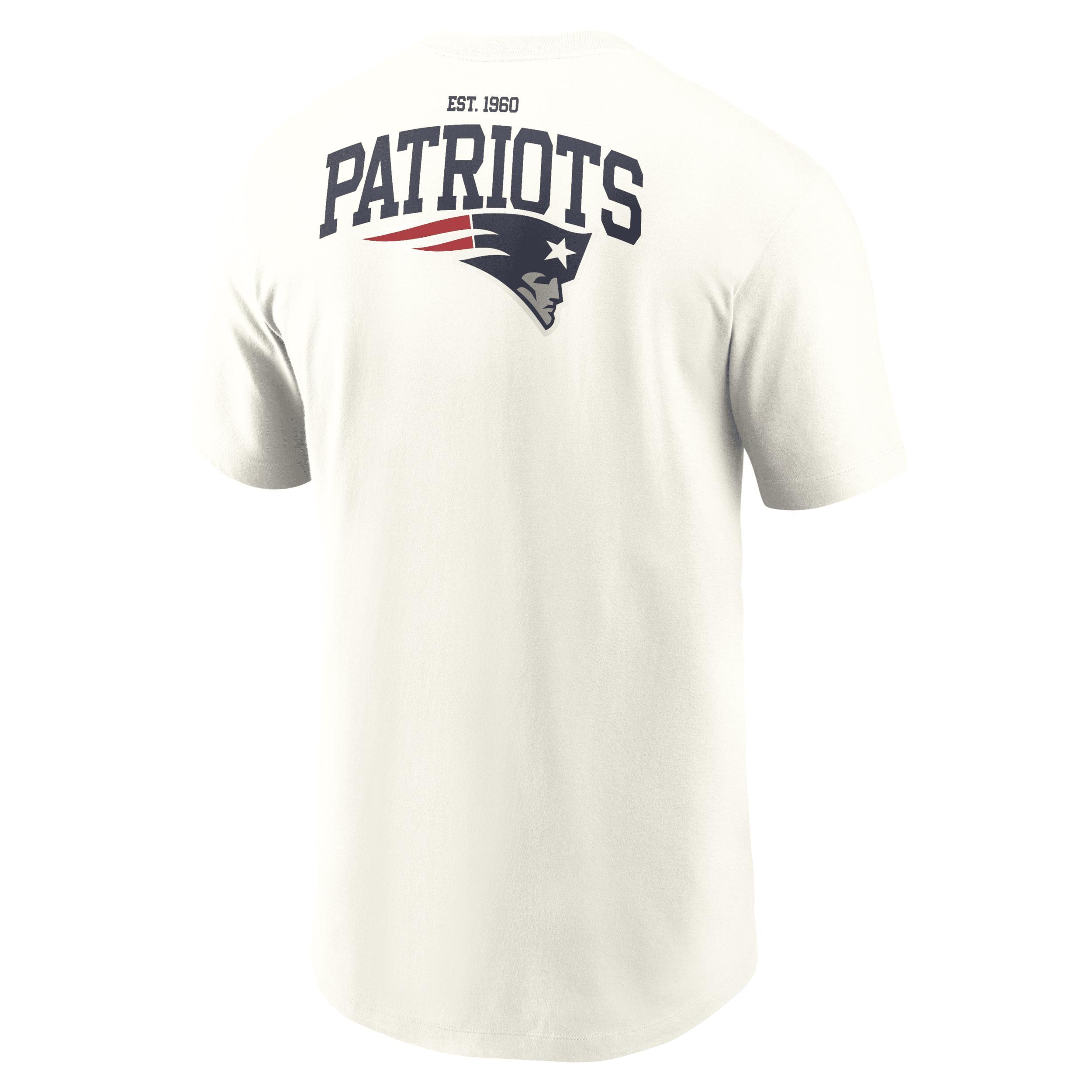 Nike Mens Cream New England Patriots Blitz Essential T-Shirt Product Image