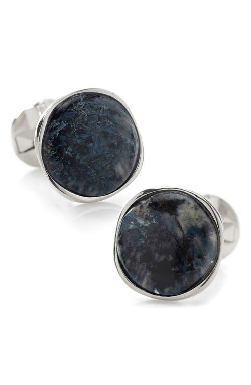 Mens Ox And Bull Trading Co. Sterling Silver & Pietersite Cufflinks Product Image