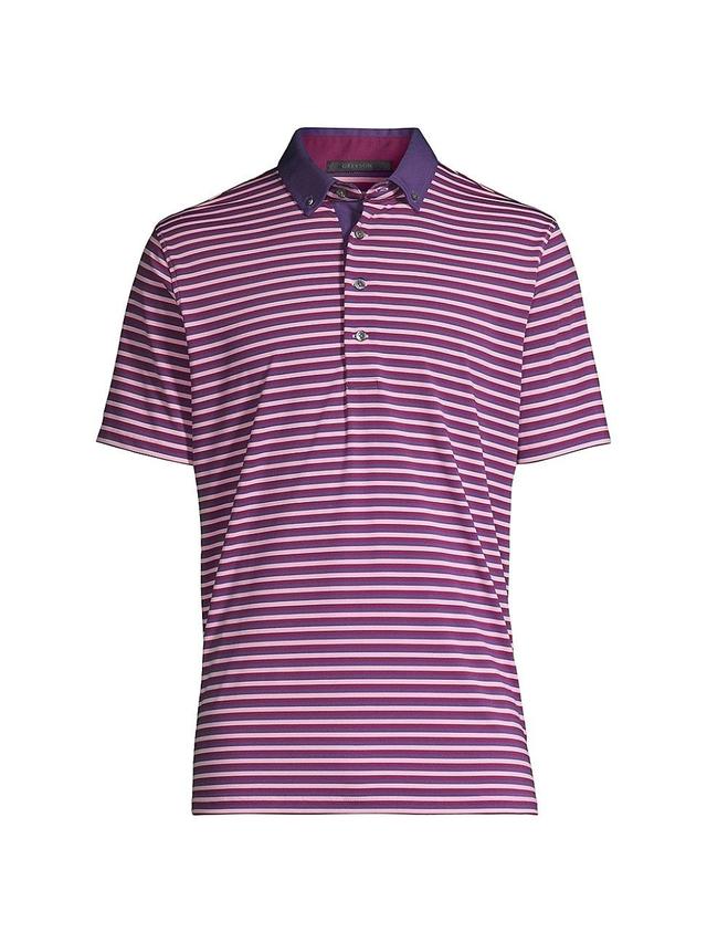 Mens Okena Striped Polo Shirt Product Image