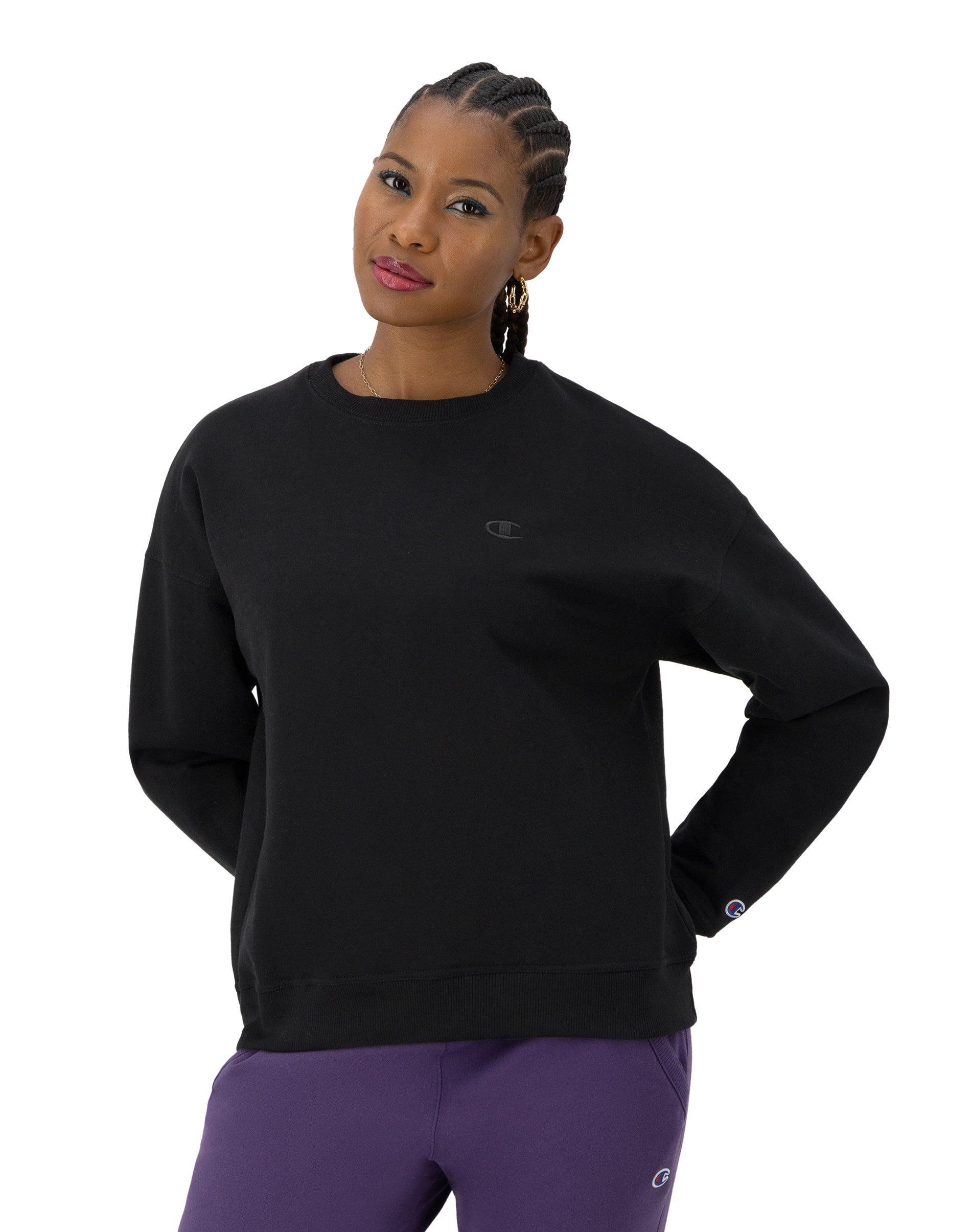 Womens Champion Powerblend Fleece Crewneck Sweatshirt Product Image