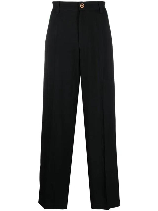 Striped-detailing Trousers In Black Product Image