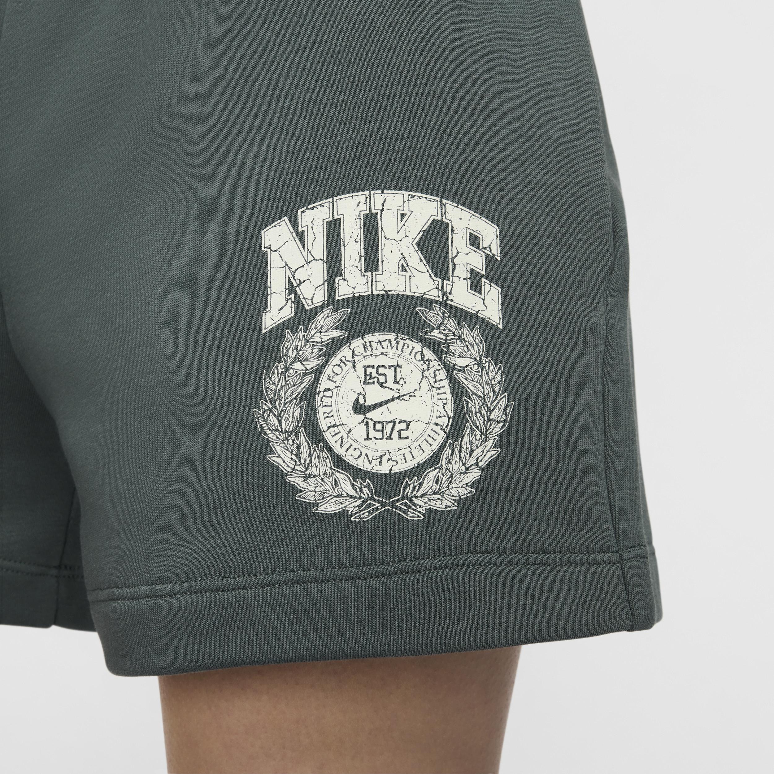 Womens Nike Sportswear Club Fleece Mid-Rise Graphic Shorts Product Image