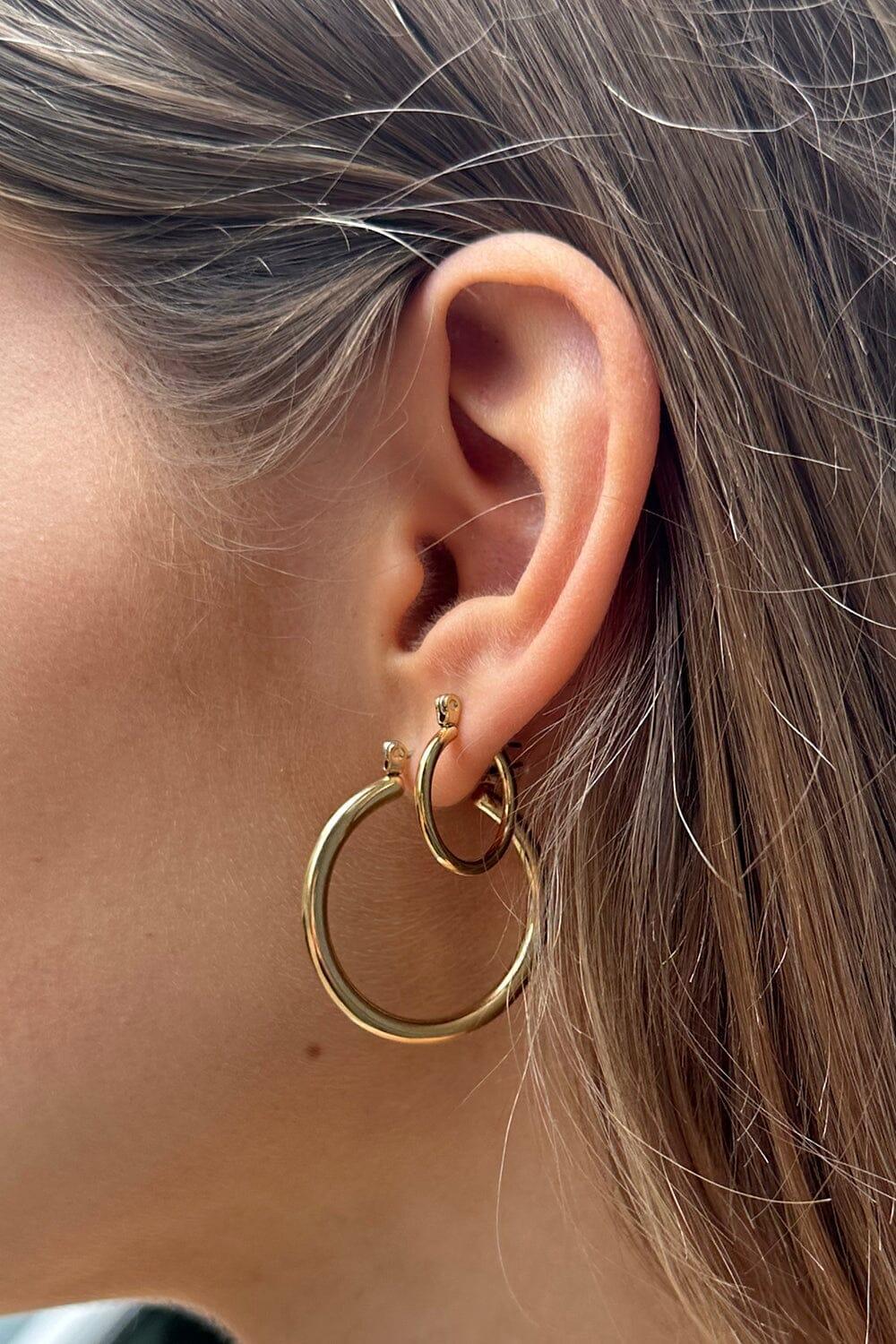 Stainless Steel Hoop Earring Set Product Image