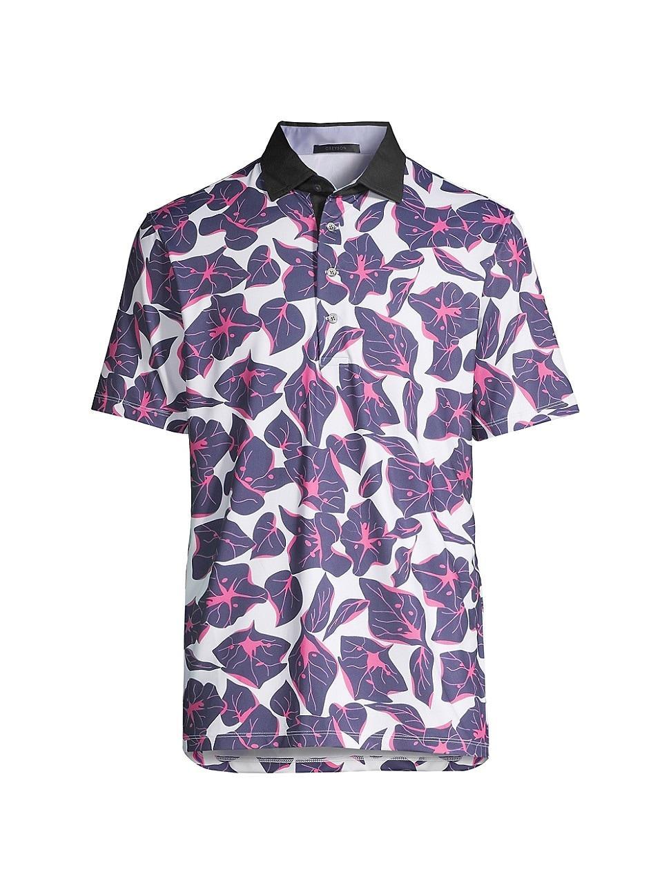 Mens Bermuda Floral Polo Shirt Product Image