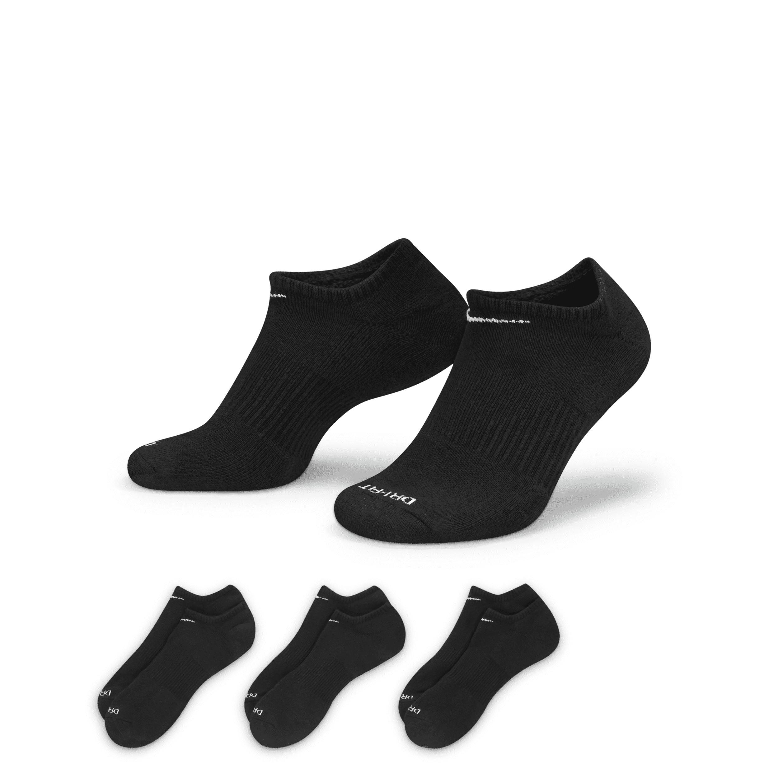 Nike Unisex Everyday Plus Cushion Training No-Show Socks (3 Pairs) Product Image