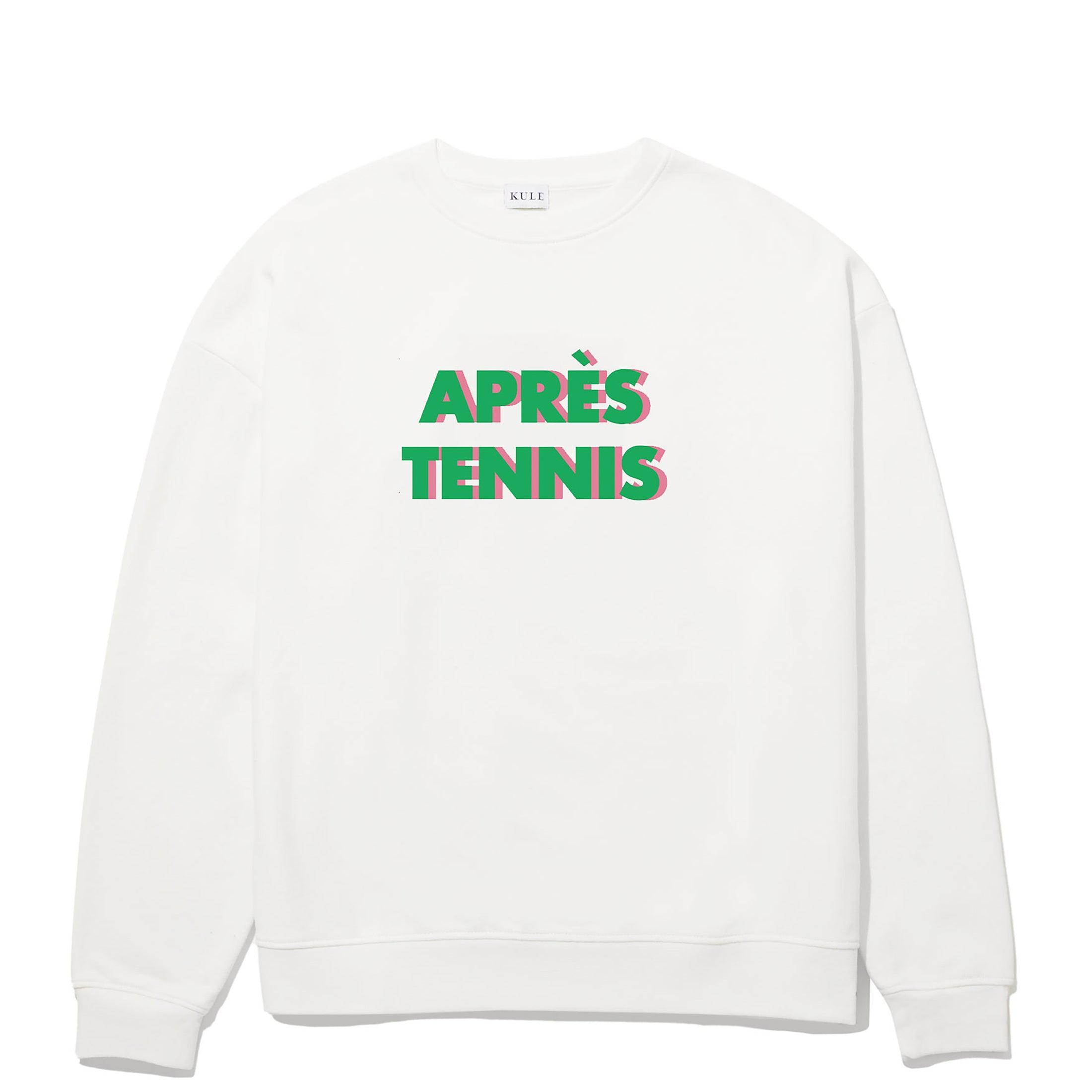 The Oversized Après Tennis Sweatshirt - Cream Female Product Image