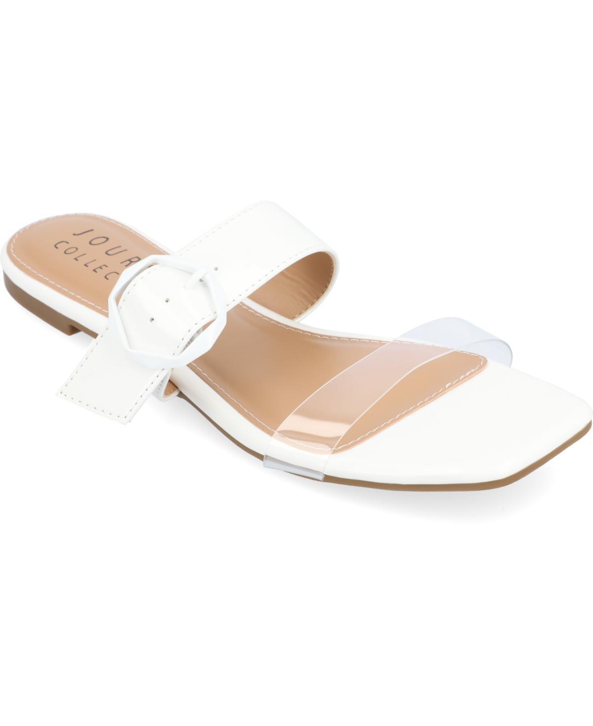 Journee Collection Womens Jeysha Lucite Sandals Womens Shoes Product Image