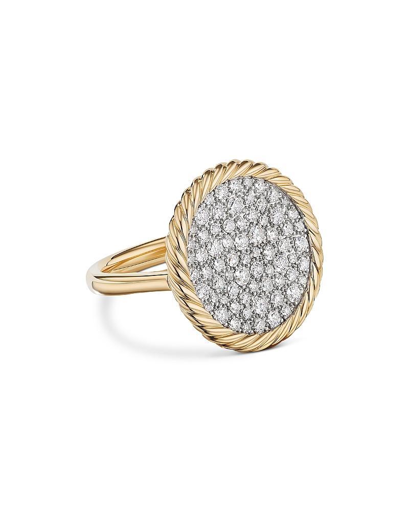 Womens DY Elements Ring In 18K Yellow Gold With Pav Diamonds Product Image