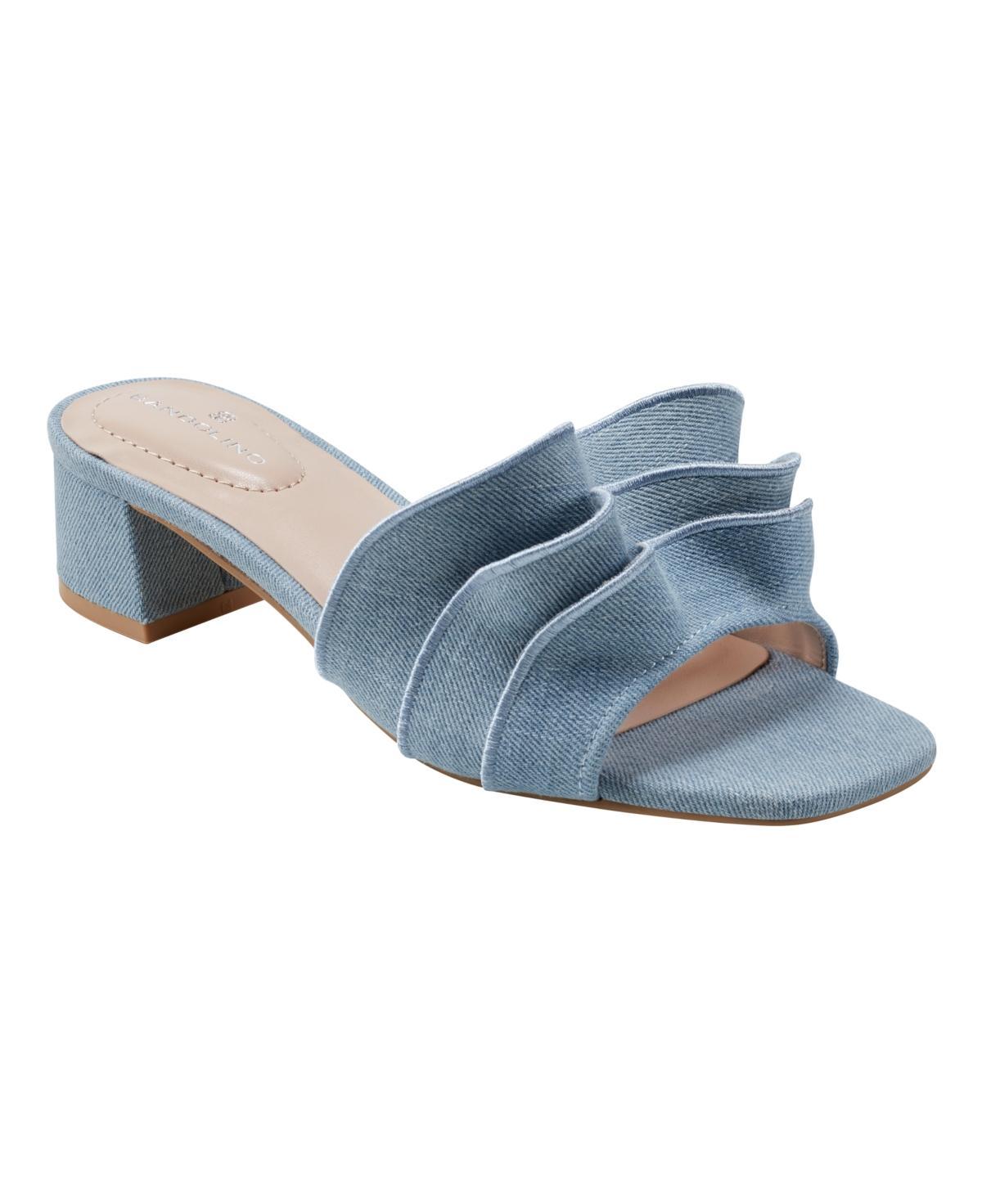 Bandolino Rista Metallic Ruffle Slide Sandal Product Image