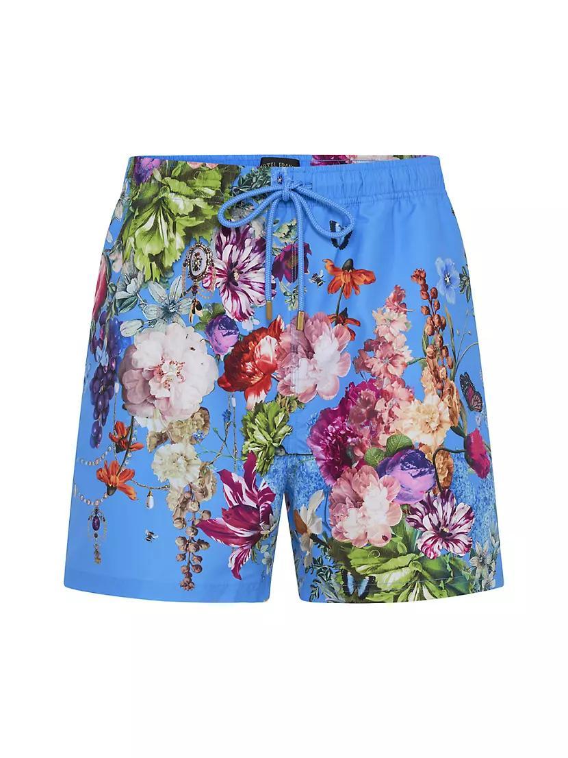 Mid-Length Floral Board Shorts Product Image