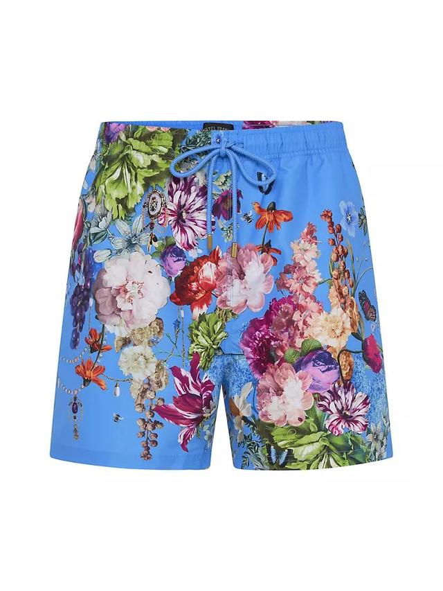 Mid-Length Floral Board Shorts Product Image