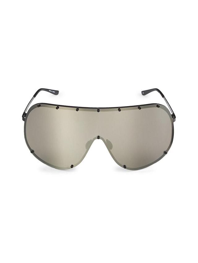 Mens 60MM Mirrored Shield Sunglasses Product Image