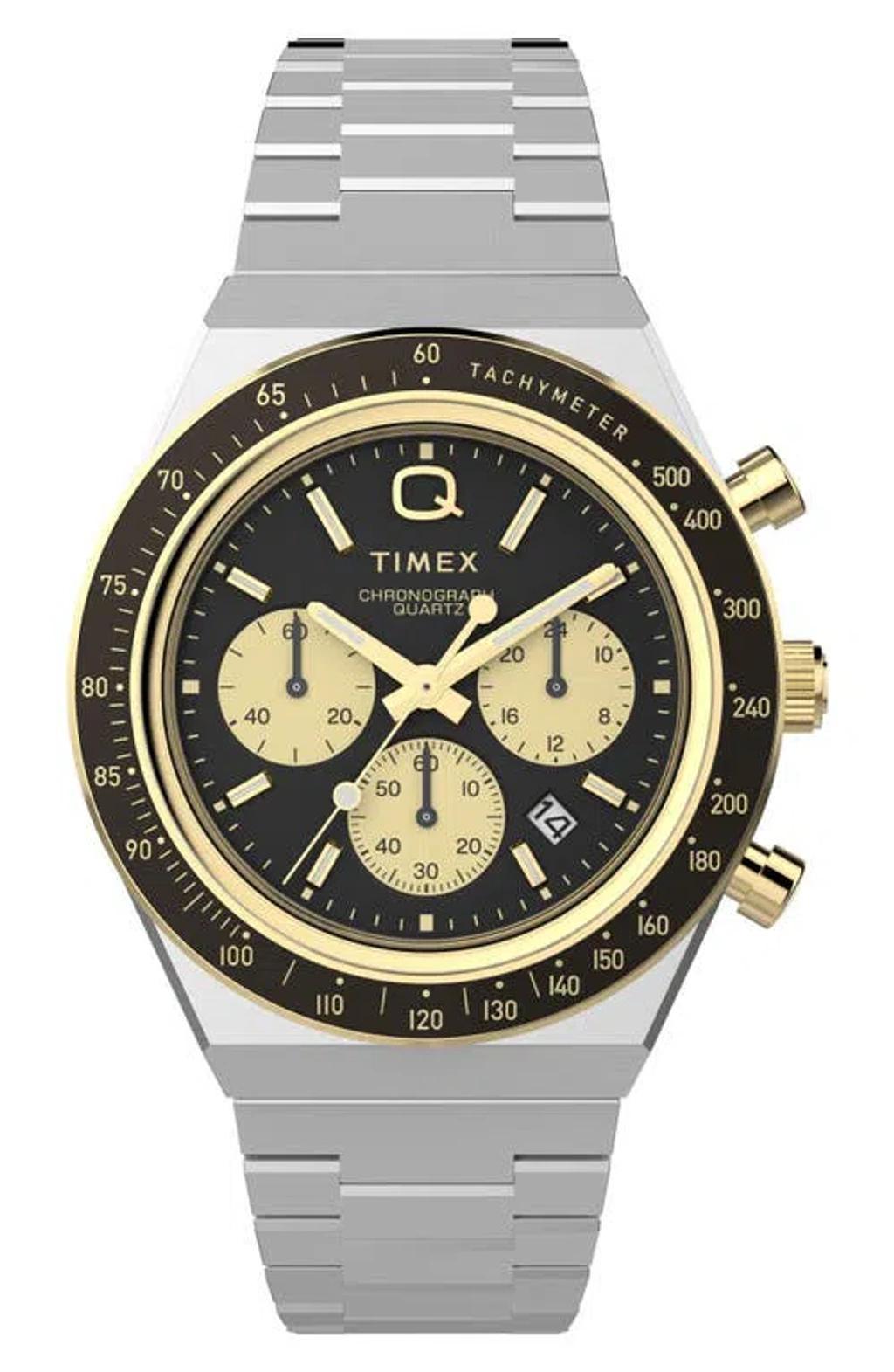 TIMEX Q Diver Inspired Chronograph 41mm In Silver Product Image