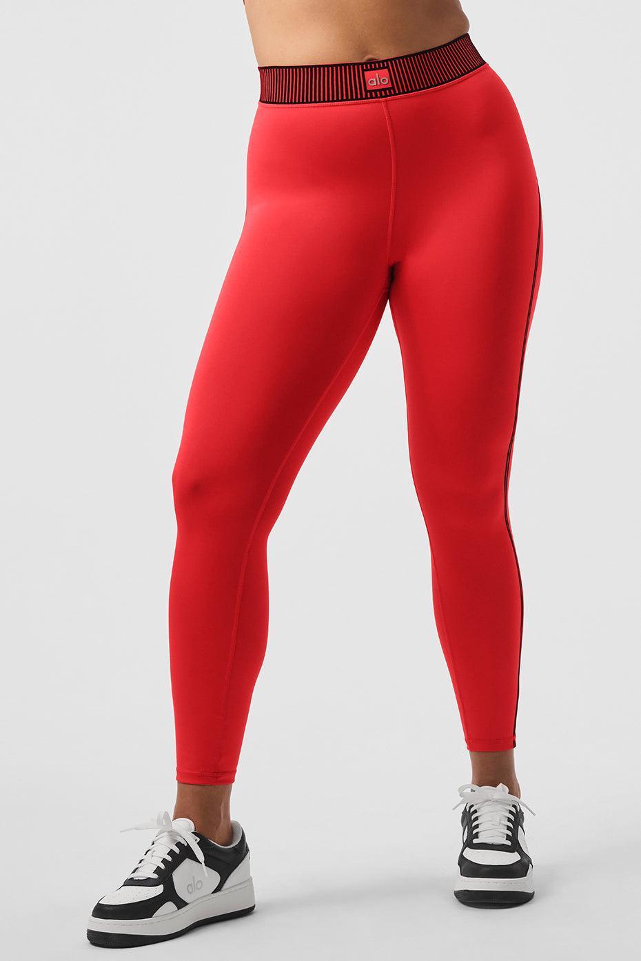 Airlift High-Waist 7/8 Line Up Legging - Red Hot Summer Female Product Image