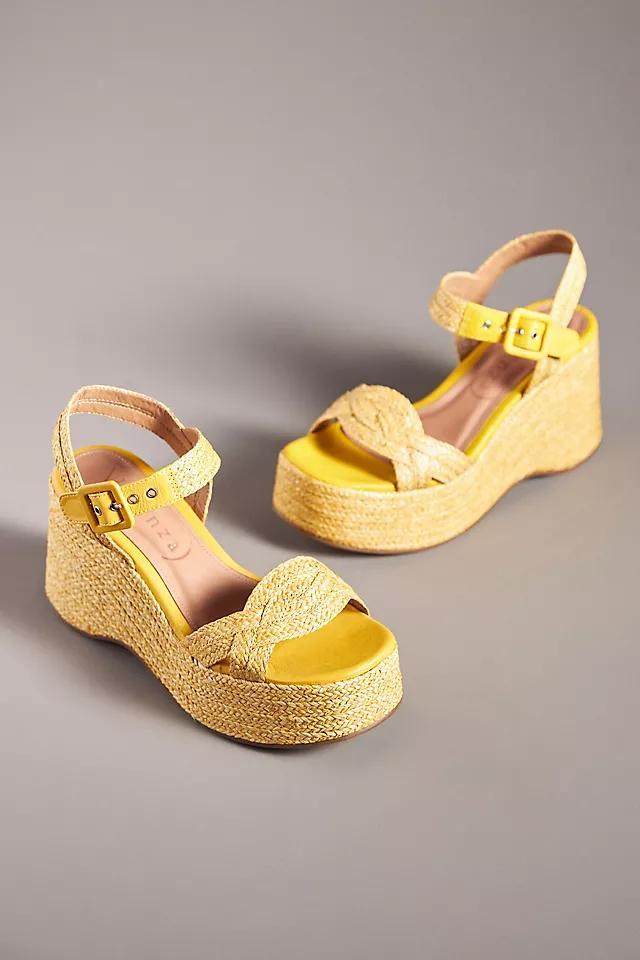 Vicenza Raffia Platform Heels Product Image