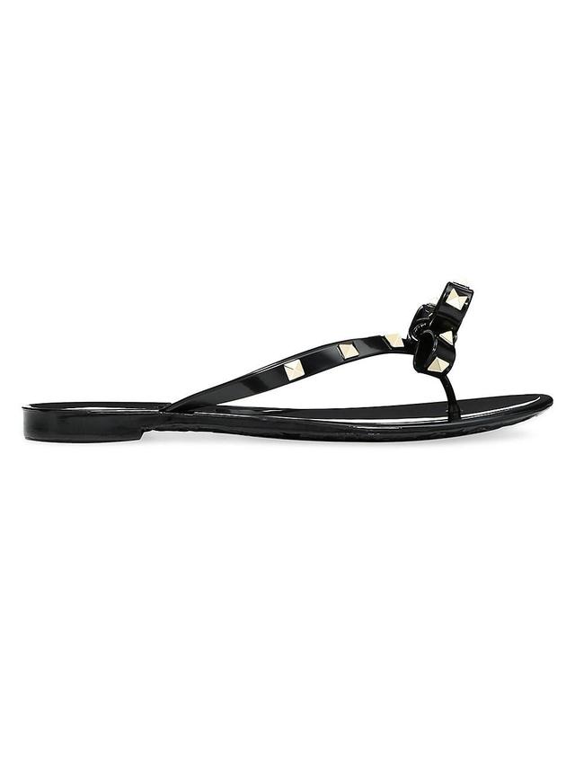 Womens Rubber Rockstud Thongs Product Image