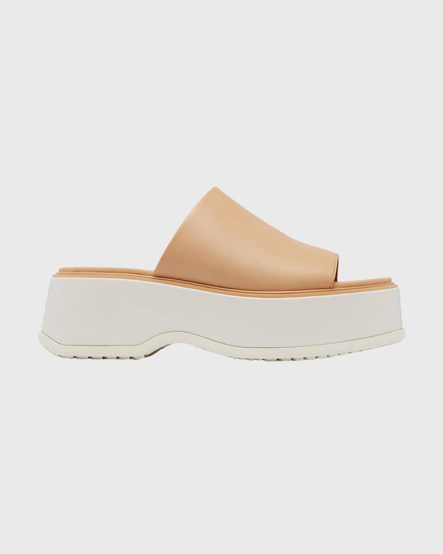 Dayspring Leather Platform Slide Sandals Product Image