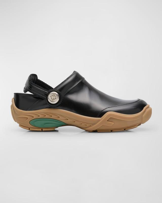Mens Orbit Leather Clogs Product Image