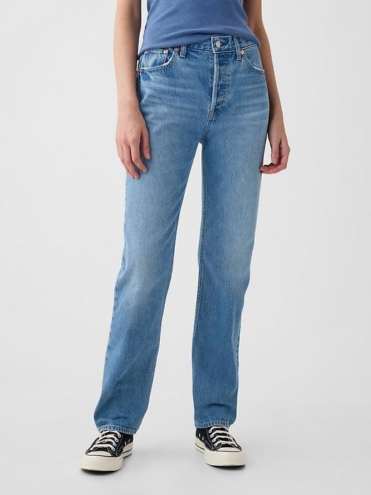 High Rise &apos;90s Straight Jeans Product Image