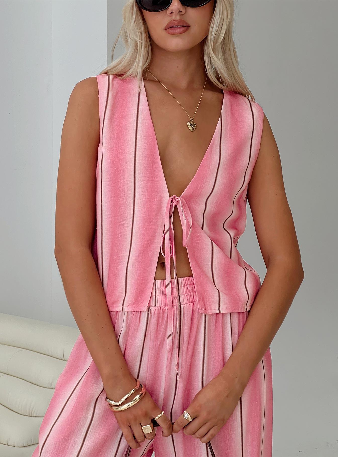 Gentle Vest Top Pink Product Image