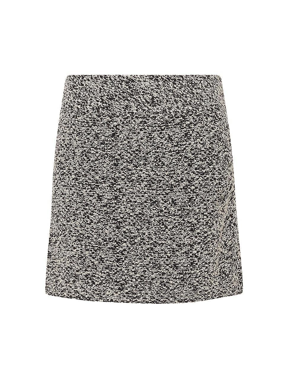 Womens Hortense Short Draped Tweed Skirt product image