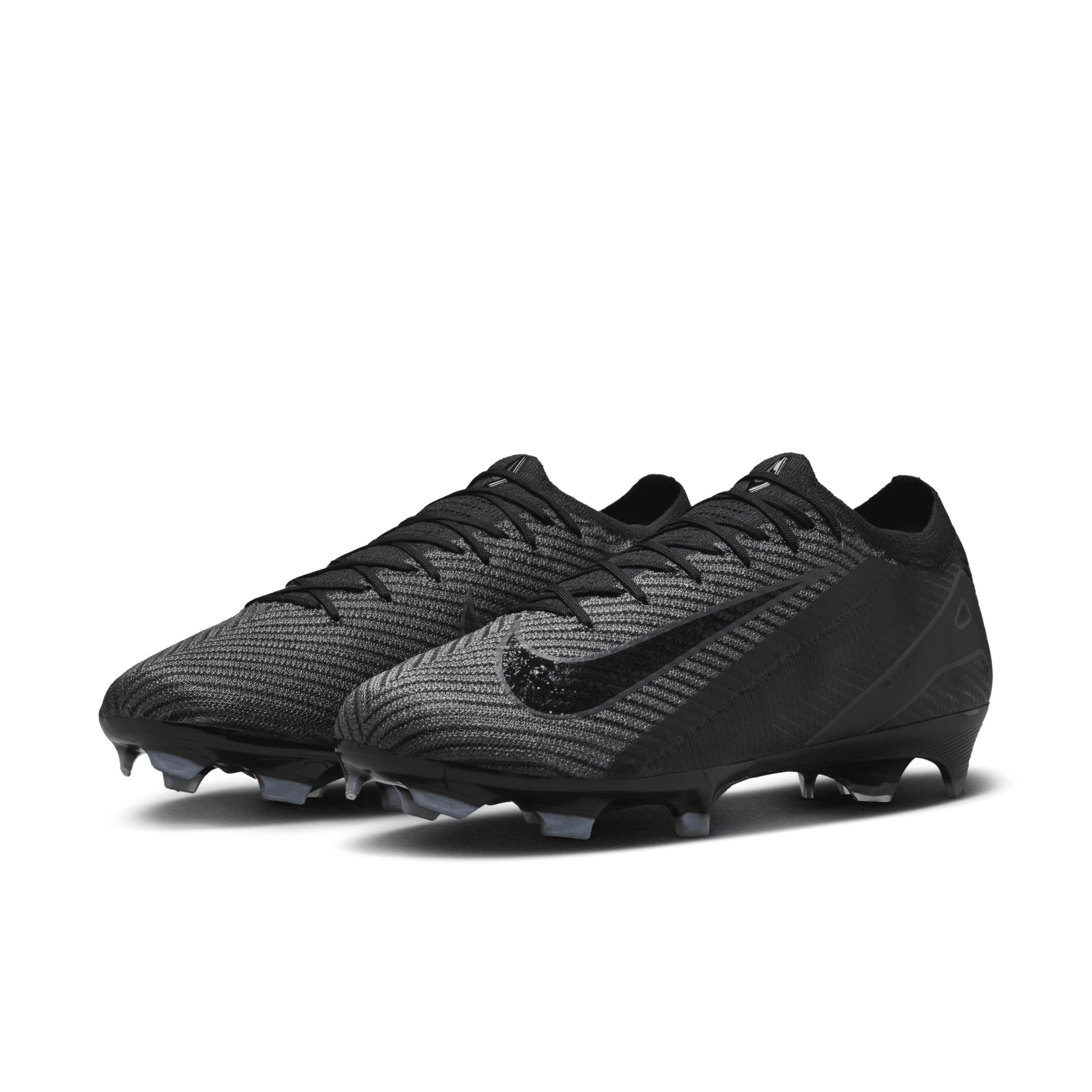 Nike Mens Zoom Vapor 16 Elite FG - Soccer Shoes Black/Black/Deep Jungle Product Image